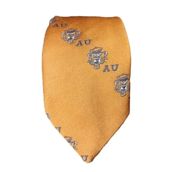 Vintage 1970s Prince Consort made by Schreter Auburn University Tigers Neck Tie - Picture 3 of 3